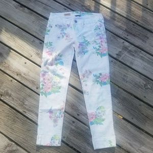 Fragile Flirtatious Anklet Floral Jean Sz 26